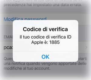 autentificazione a due fattori apple