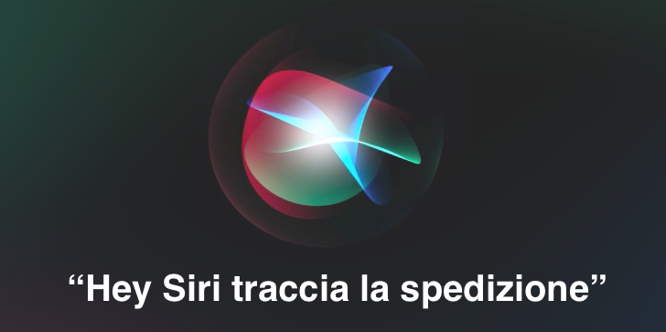 tracciare spedizioni con siri comando vocale